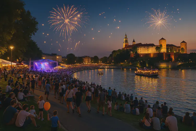 Modern cultural events on the riverbank